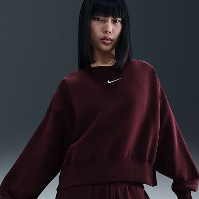 Women's Nike Oversized Crew-Neck Phoenix Fleece Sweatshirt