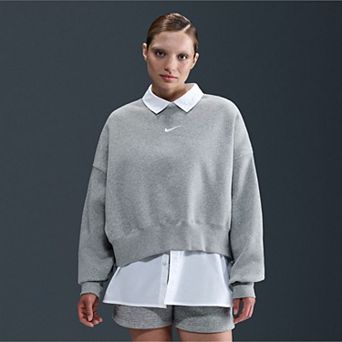 Women's Nike Oversized Crew-Neck Phoenix Fleece Sweatshirt