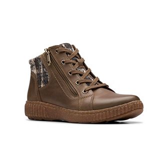 Clarks Caroline Spice Women's Leather Ankle Boots With Zip Closure
