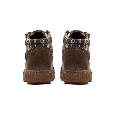 Clarks Caroline Spice Women's Leather Ankle Boots With Zip Closure