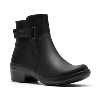 Clarks Angie Serena Women's Leather Ankle Boots With Strap Detail