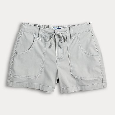 Juniors' Project Indigo Drawstring Shorts