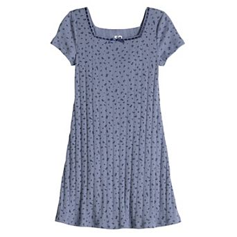 Girls 6-20 SO® Square Neck Lace Trim Mini Dress in Regular & Plus Size