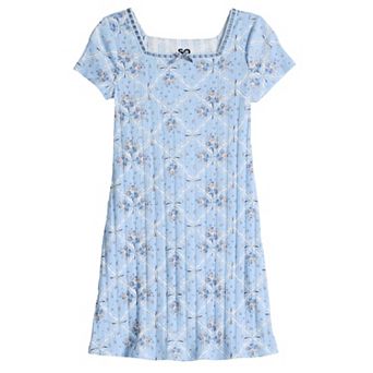 Girls 6-20 SO® Square Neck Lace Trim Mini Dress in Regular & Plus Size