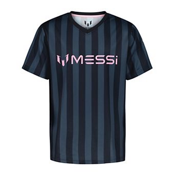 Boys 8-20 Messi Striped V-Neck T-Shirt