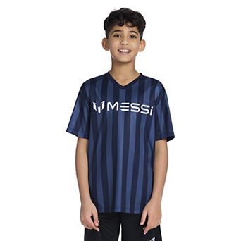 Boys 8-20 Messi Striped V-Neck T-Shirt