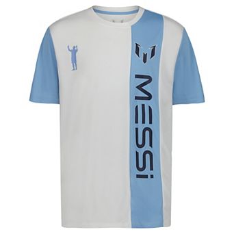 Boys 8-20 Messi Blue Short Sleeve Worldwide Champ Tee