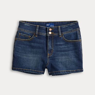 Juniors' Project Indigo Double Button Shorts