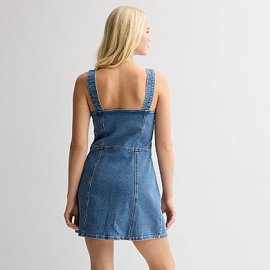 Juniors' Love, Fire Corset Zip Front Tank Dress