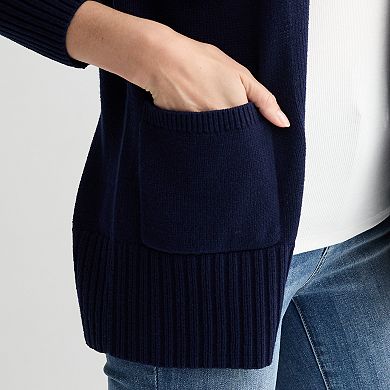 Women's Sonoma Goods For Life® Open Front Longline Cardigan