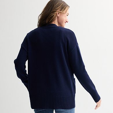 Women's Sonoma Goods For Life® Open Front Longline Cardigan