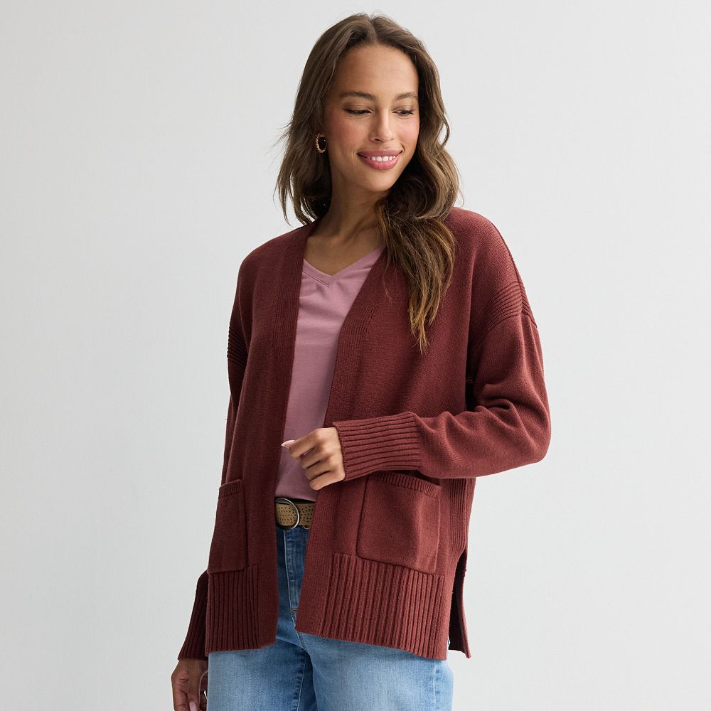 Women's Sonoma Goods For Life® Open Front Longline Cardigan