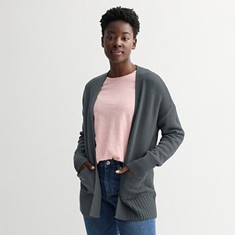 Women's Sonoma Goods For Life® Open Front Longline Cardigan