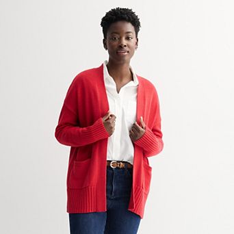Women's Sonoma Goods For Life® Open Front Longline Cardigan