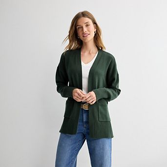 Women's Sonoma Goods For Life® Open Front Longline Cardigan