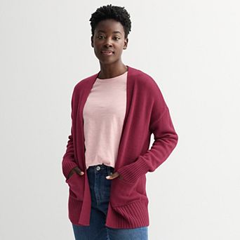 Women's Sonoma Goods For Life® Open Front Longline Cardigan