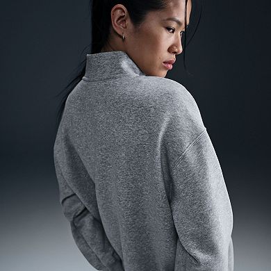 Women's Nike Oversized Quarter-Zip Fleece Sweatshirt