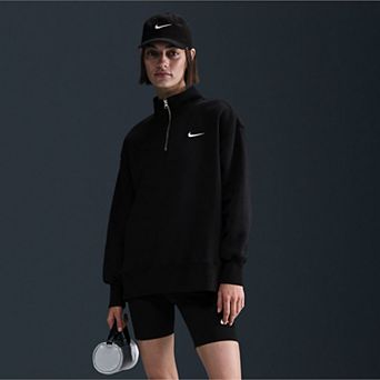 Women's Nike Oversized Quarter-Zip Phoenix Fleece Sweatshirt