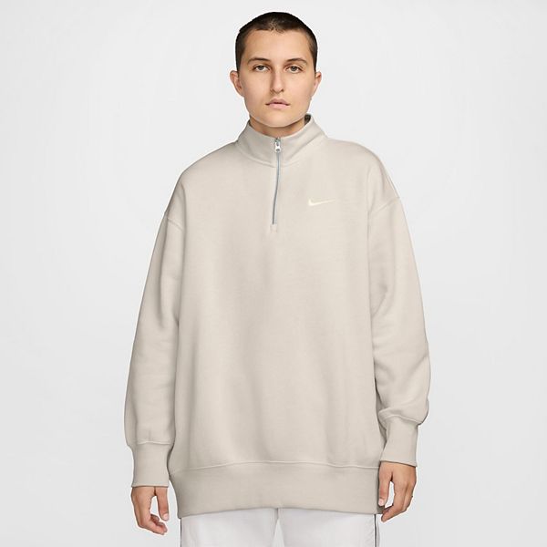 Women's Nike Oversized Quarter-Zip Phoenix Fleece Sweatshirt