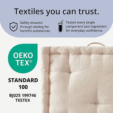 Intelligent Design Azza 24 in Chenille Square Floor Pillow Cushion