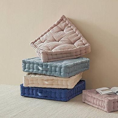 Intelligent Design Azza 24 in Chenille Square Floor Pillow Cushion