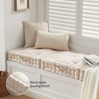 Intelligent Design Azza 24 in Chenille Square Floor Pillow Cushion