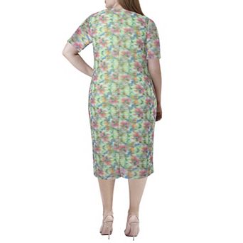 Marée Pour Toi Mesh Midi Dress