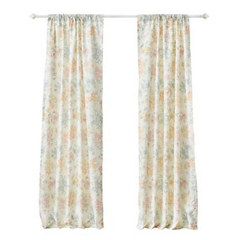 Chloe Light Filtering Semi Sheer 3" Rod Pocket Window Panel Pair