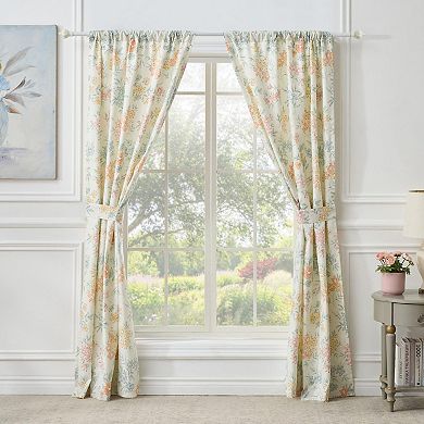 Chloe Light Filtering Semi Sheer 3" Rod Pocket Window Panel Pair