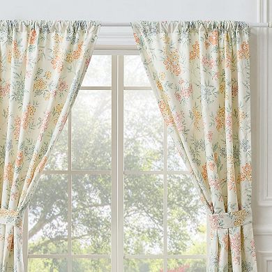 Chloe Light Filtering Semi Sheer 3" Rod Pocket Window Panel Pair