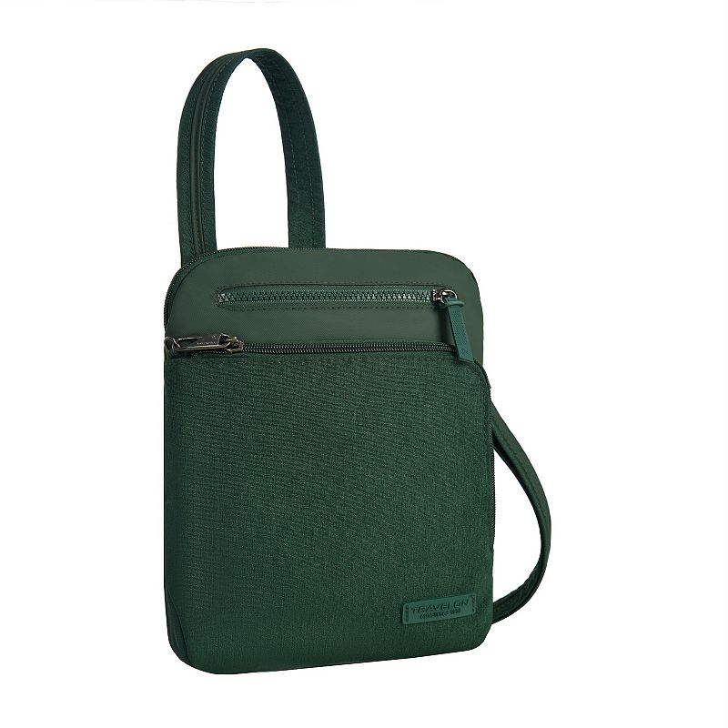 Travelon Anti-Theft Metro Small Crossbody Bag, Forest Grey