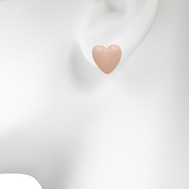 LC Lauren Conrad Enamel Heart Earring