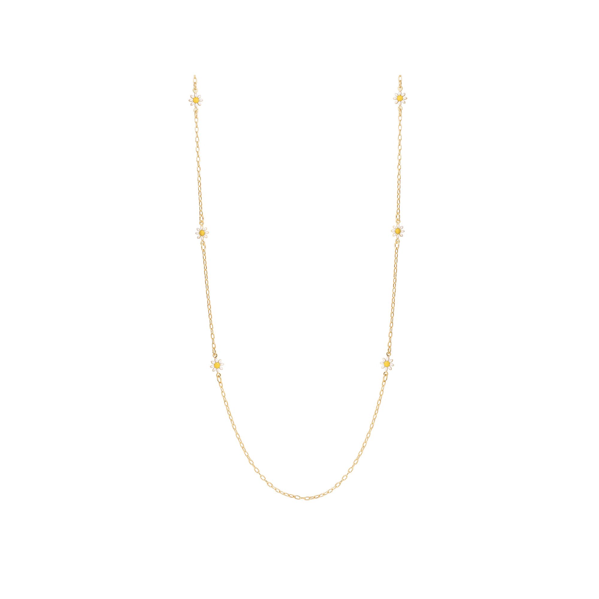 LC Lauren Conrad Daisy Flower Station Necklace, Womens, White