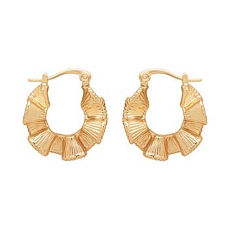 LC Lauren Conrad Ribbed Mini Hoop Earrings