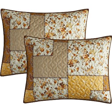 Nanshing Fayetta Floral 3 Piece Quilt Set