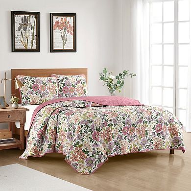 Nanshing Eira Floral 3 Piece Quilt Set