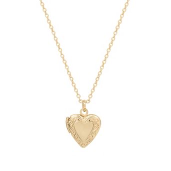 LC Lauren Conrad Heart Locket Pendant Necklace