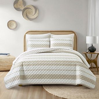 Nanshing Lerado 7 pc Stripe Quilt Set