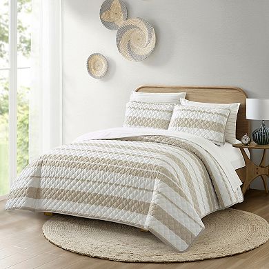 Nanshing Lerado 7 Piece Stripe Quilt Set