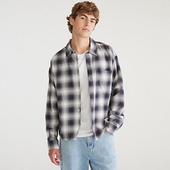 Men's Aeropostale Boxy Button Down Flannel
