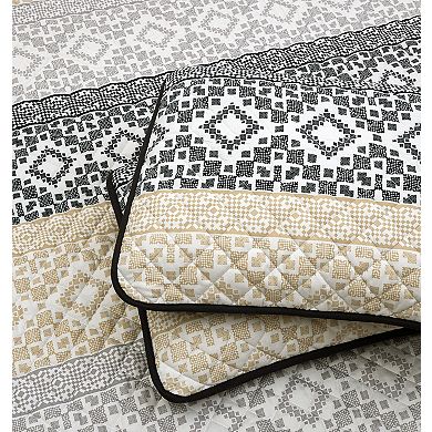 Nanshing Salma 7 Piece Geometric Quilt Set