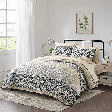 Nanshing Salma 7 Piece Geometric Quilt Set