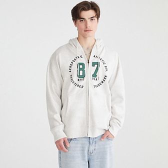 Men's Aeropostale Hooded Full-Zip Fleece Hoodie