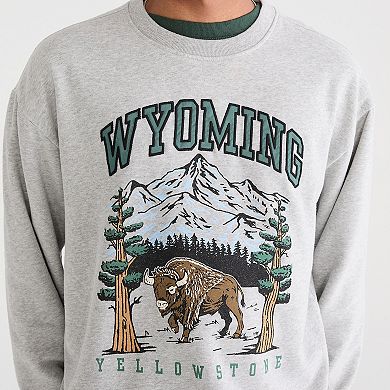 Men's Aeropostale Bushwick Camo Crewneck Sweater