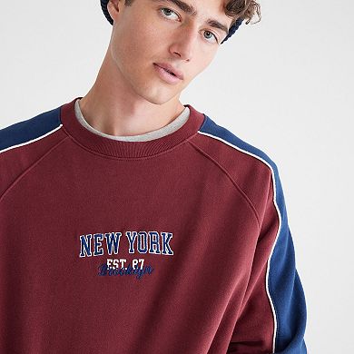 Men's Aeropostale NY Piping Crew Sweatshirt