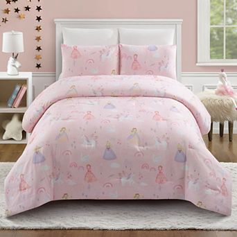 Girls' Urban Playground Fairytale Princess Comforter Set with Shams