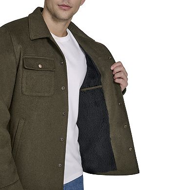 Men's Dockers Sherpa-Lined Wool Blend Shacket