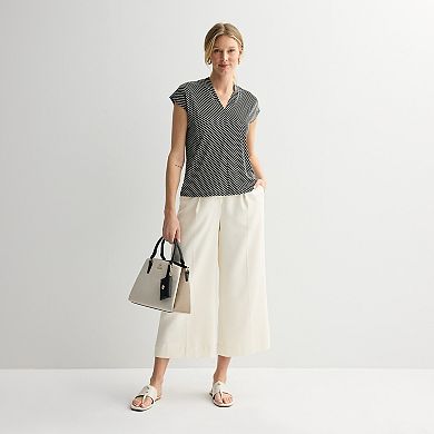 Petite Nine West Dolman V-Neck Knit Top