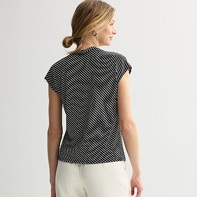 Petite Nine West Dolman V-Neck Knit Top