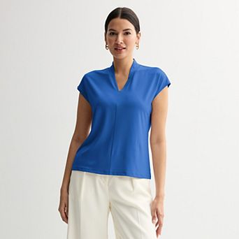 Petite Nine West Dolman V-Neck Knit Top